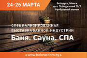 С 24 по 26 марта в Минске пройдет специализированная выставка «Баня. Сауна. СПА»
