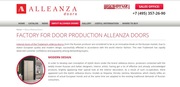 Запущена англоязычная версия сайта торговой марки «Alleanza doors»